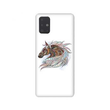 Coque pour Samsung Galaxy A51 Ethniques Cheval Color B