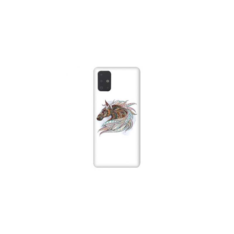 Coque pour Samsung Galaxy A51 Ethniques Cheval Color B