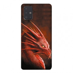 Coque pour Samsung Galaxy A51 Dragon Rouge
