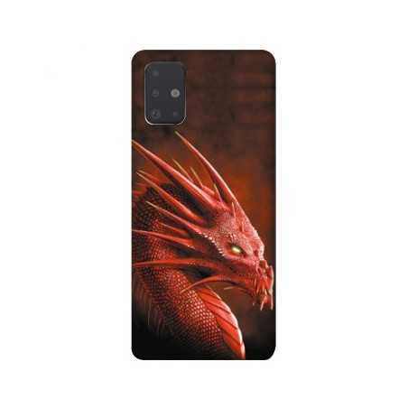 Coque pour Samsung Galaxy A51 Dragon Rouge