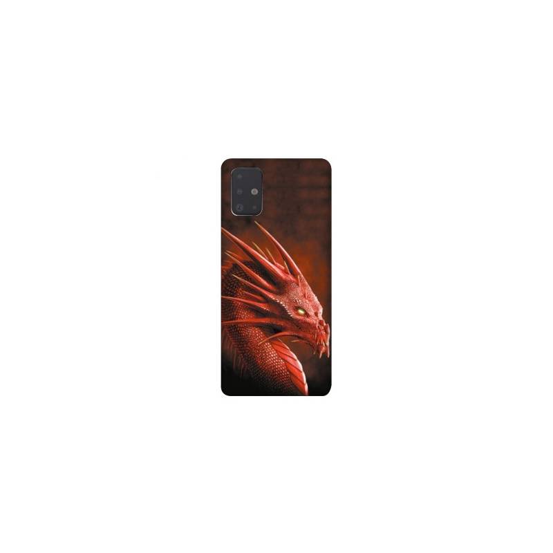 Coque pour Samsung Galaxy A51 Dragon Rouge