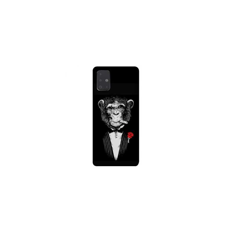 Coque pour Samsung Galaxy A51 Decale Singe Mafia