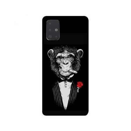 Coque pour Samsung Galaxy A51 Decale Singe Mafia