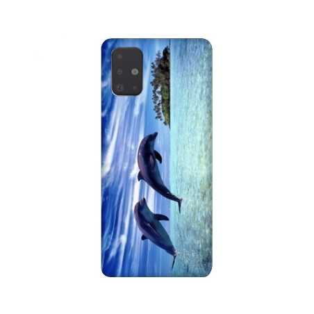 Coque pour Samsung Galaxy A51 Dauphin ile