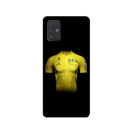Coque pour Samsung Galaxy A51 Cyclisme Maillot jaune