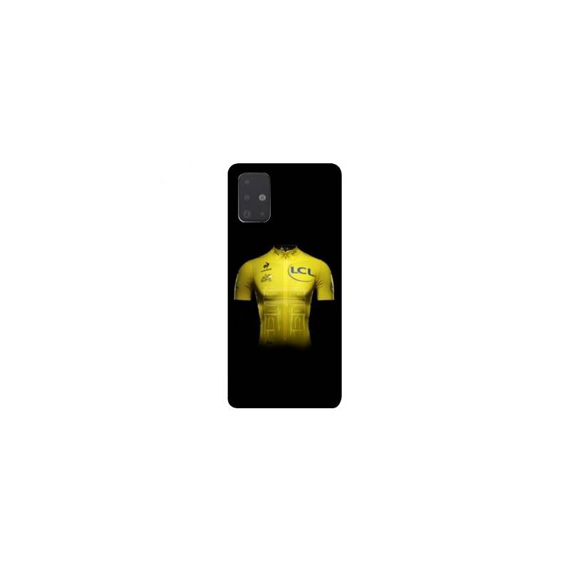 Coque pour Samsung Galaxy A51 Cyclisme Maillot jaune