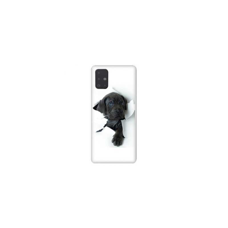 Coque pour Samsung Galaxy A51 Chien noir