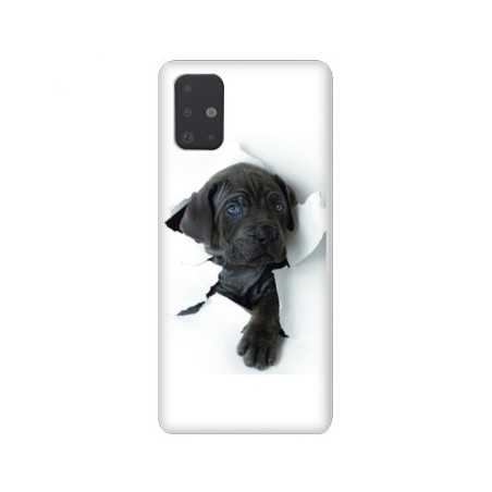 Coque pour Samsung Galaxy A51 Chien noir