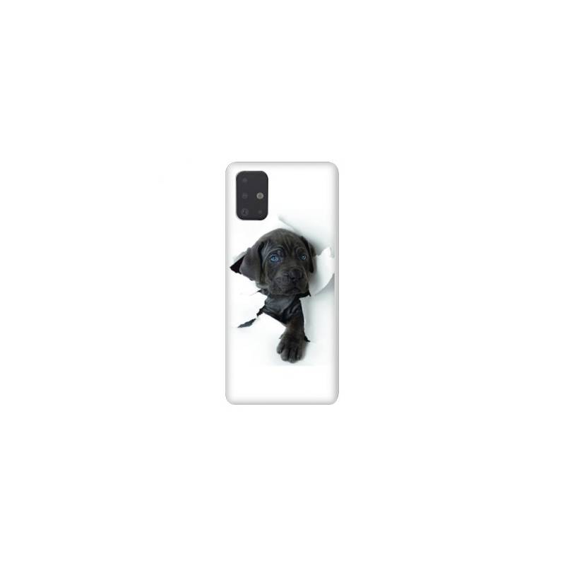 Coque pour Samsung Galaxy A51 Chien noir