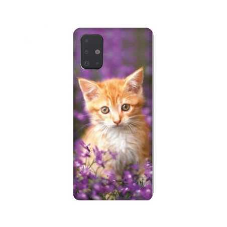 Coque pour Samsung Galaxy A51 Chat Violet