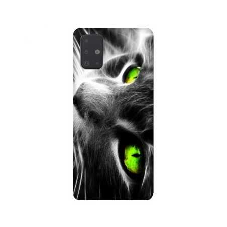 Coque pour Samsung Galaxy A51 Chat Vert