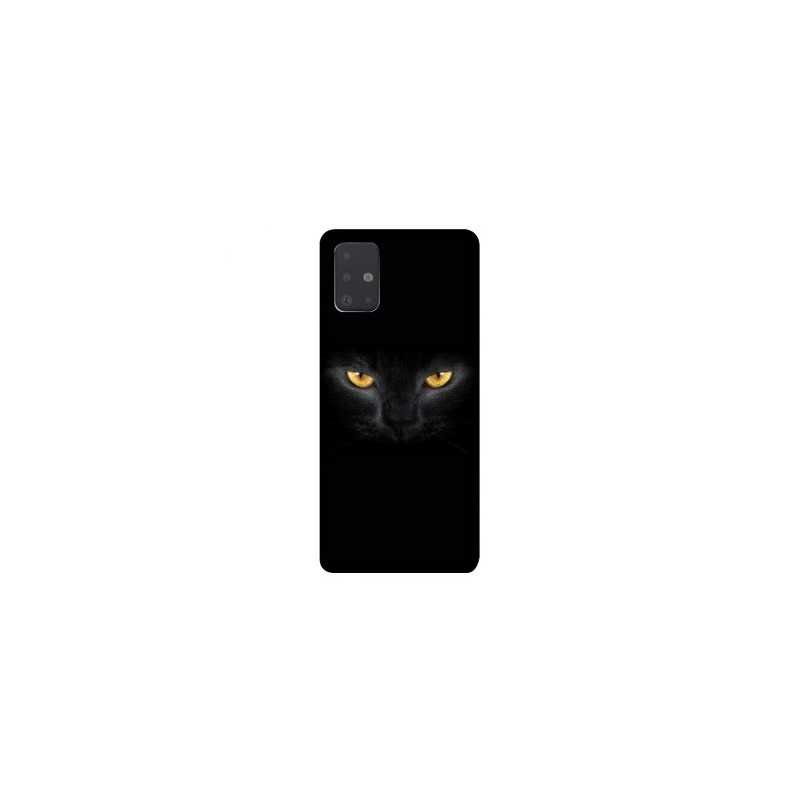 Coque pour Samsung Galaxy A51 Chat Noir