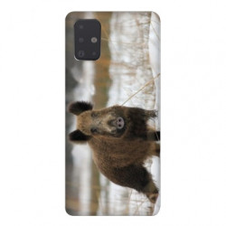 Coque pour Samsung Galaxy A51 chasse sanglier Neige