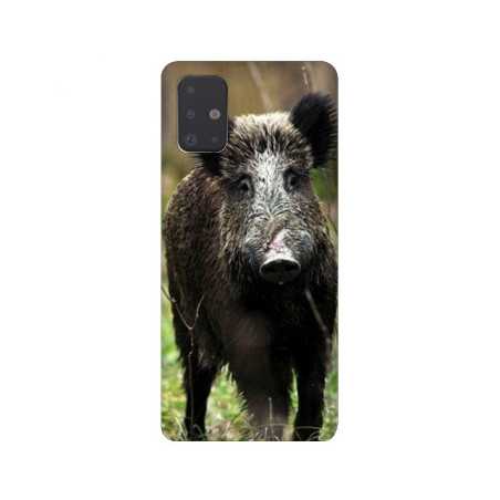 Coque pour Samsung Galaxy A51 chasse sanglier bois