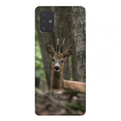 Coque pour Samsung Galaxy A51 chasse chevreuil Bois