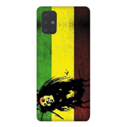 Coque pour Samsung Galaxy A51 Bob Marley Drapeau