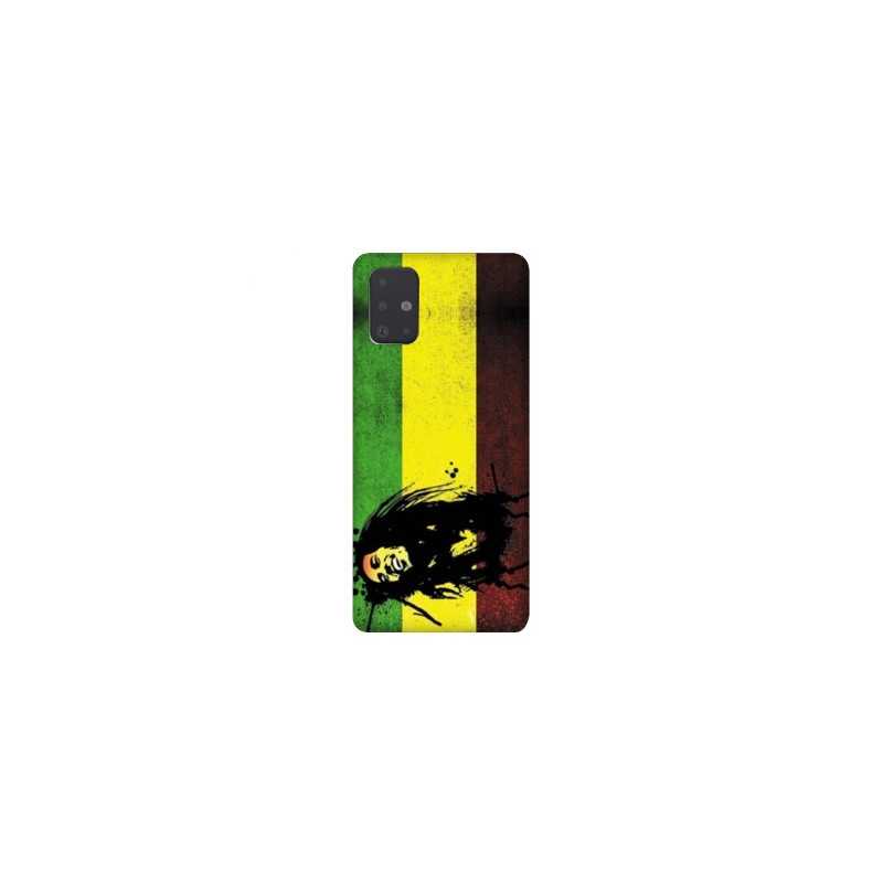 Coque pour Samsung Galaxy A51 Bob Marley Drapeau