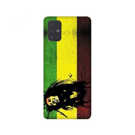 Coque pour Samsung Galaxy A51 Bob Marley Drapeau