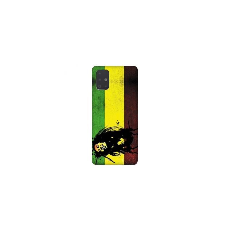 Coque pour Samsung Galaxy A51 Bob Marley Drapeau