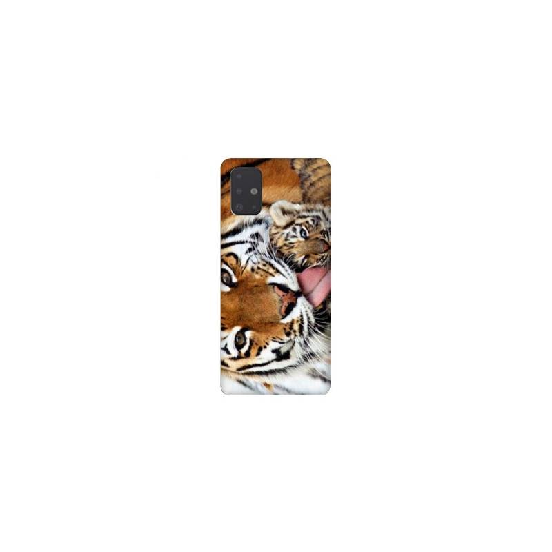 Coque pour Samsung Galaxy A51 bebe tigre