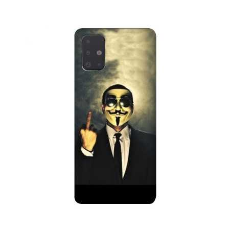 Coque pour Samsung Galaxy A51 Anonymous doigt