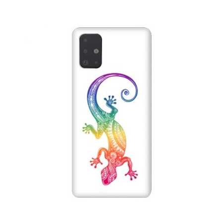 Coque pour Samsung Galaxy A51 Animaux Maori Salamandre color