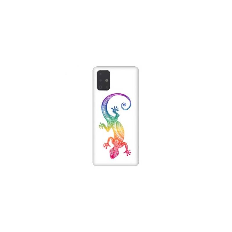 Coque pour Samsung Galaxy A51 Animaux Maori Salamandre color