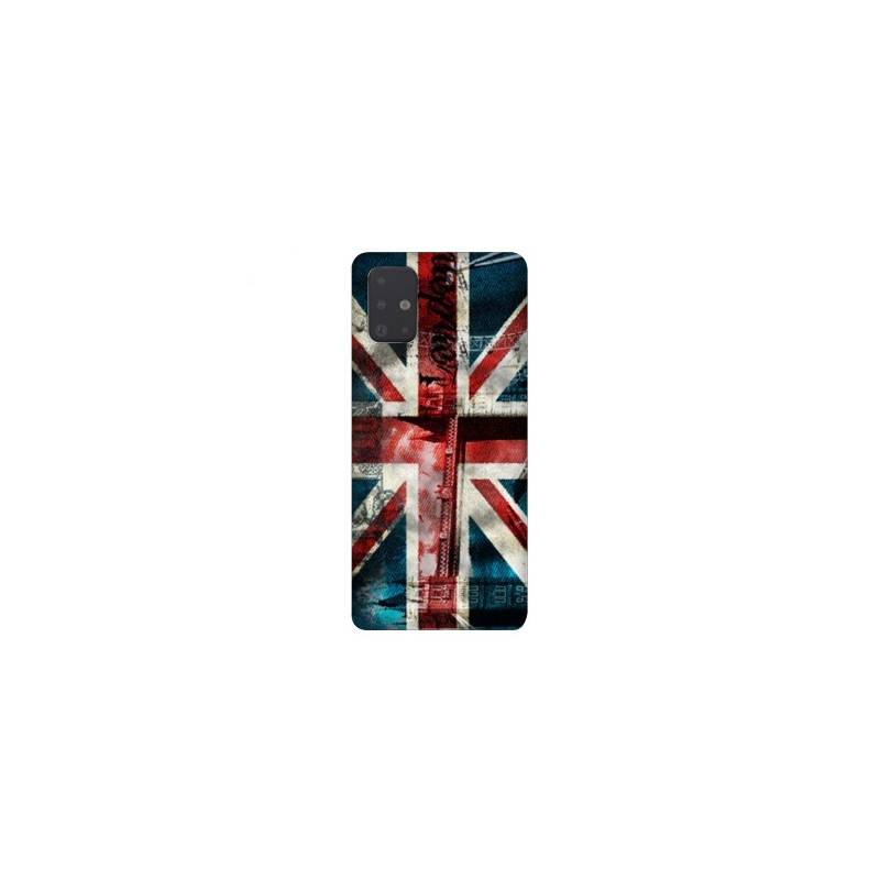 Coque pour Samsung Galaxy A51 Angleterre UK Jean's