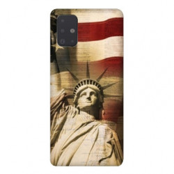 Coque pour Samsung Galaxy A51 Amerique USA Statue liberté