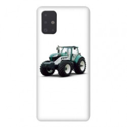 Coque pour Samsung Galaxy A51 Agriculture Tracteur Blanc