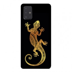 Coque pour Samsung Galaxy A71 Animaux Maori lezard noir