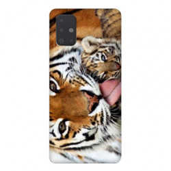 Coque pour Samsung Galaxy A71 bebe tigre
