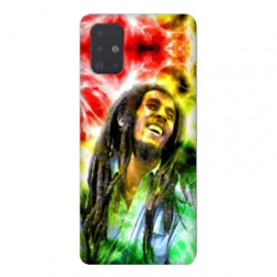 Coque pour Samsung Galaxy A71 Bob Marley Color