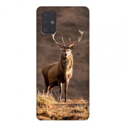 Coque pour Samsung Galaxy A71 chasse chevreuil Blanc