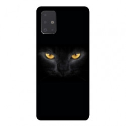 Coque pour Samsung Galaxy A71 Chat Noir