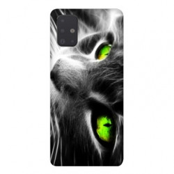 Coque pour Samsung Galaxy A71 Chat Vert