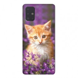 Coque pour Samsung Galaxy A71 Chat Violet