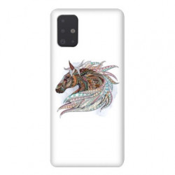 Coque pour Samsung Galaxy A71 Ethniques Cheval Color B