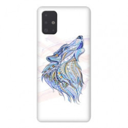 Coque pour Samsung Galaxy A71 Ethniques Loup Color