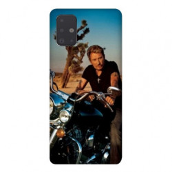 Coque pour Samsung Galaxy A71 Johnny Hallyday Moto