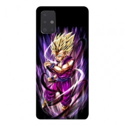 Coque pour Samsung Galaxy A71 Manga Dragon Ball Sangohan violet