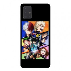 Coque pour Samsung Galaxy A71 Manga My hero academia noir