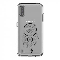 Coque transparente pour Samsung Galaxy A01 feminine attrape reve cle