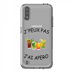 Coque transparente pour Samsung Galaxy A01 jpeux pas jai apero