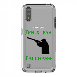 Coque transparente pour Samsung Galaxy A01 jpeux pas jai chasse