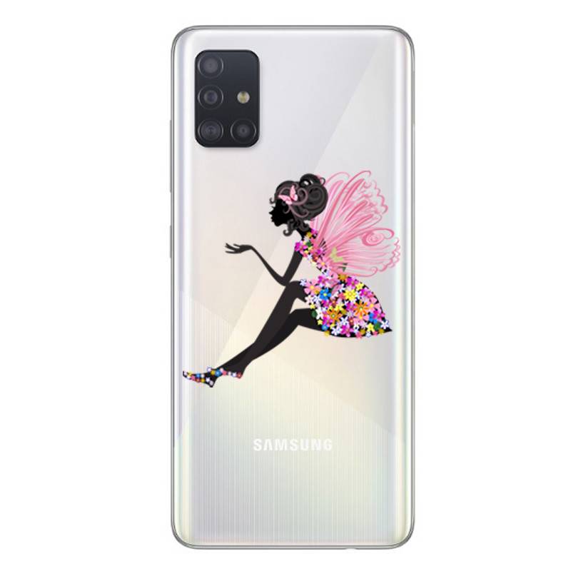 Coque transparente pour Samsung Galaxy A51 magique fee fleurie
