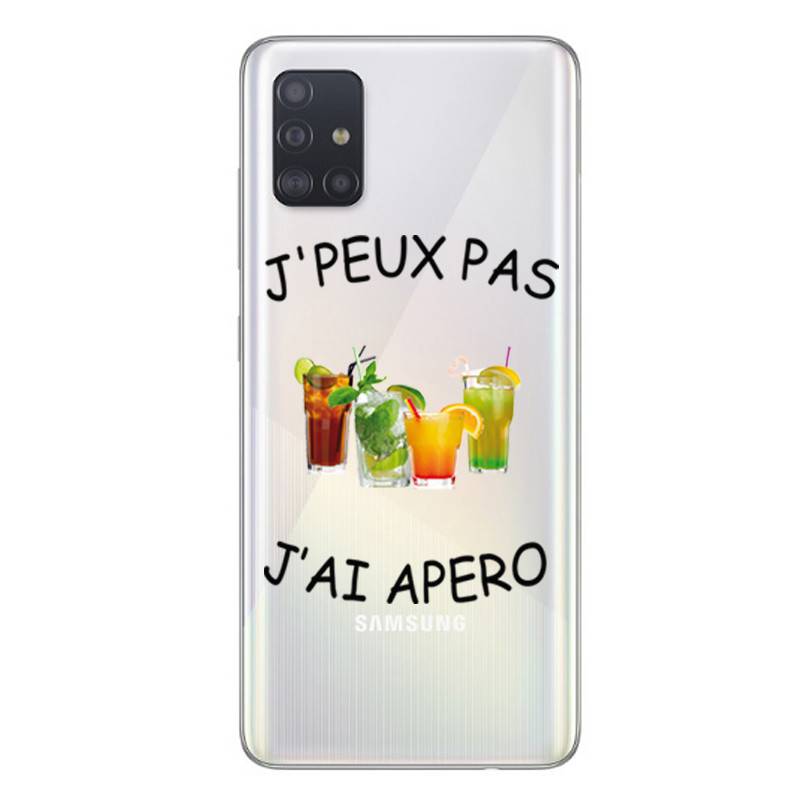 Coque transparente pour Samsung Galaxy A51 jpeux pas jai apero