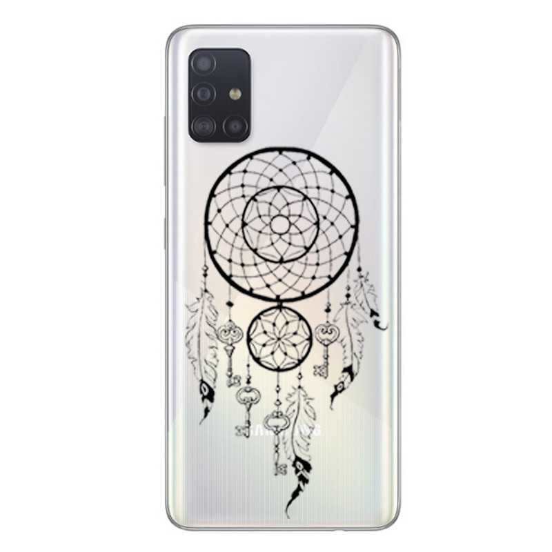 Coque transparente pour Samsung Galaxy A51 feminine attrape reve cle