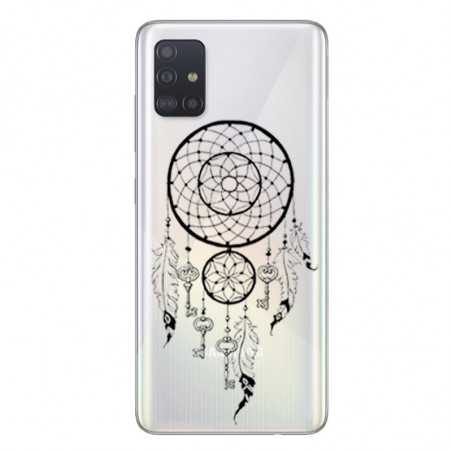 Coque transparente pour Samsung Galaxy A51 feminine attrape reve cle