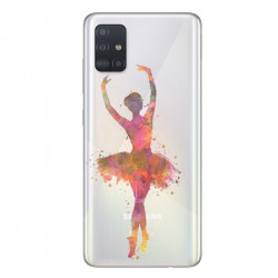 Coque transparente pour Samsung Galaxy A51 Danseuse etoile